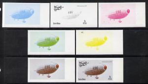 Oman 1977 Airships 2b (R80 of Great Britain - 1920) set o...