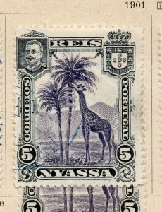 Nyassa 1901 Early Issue Fine Used 5r. NW-186892