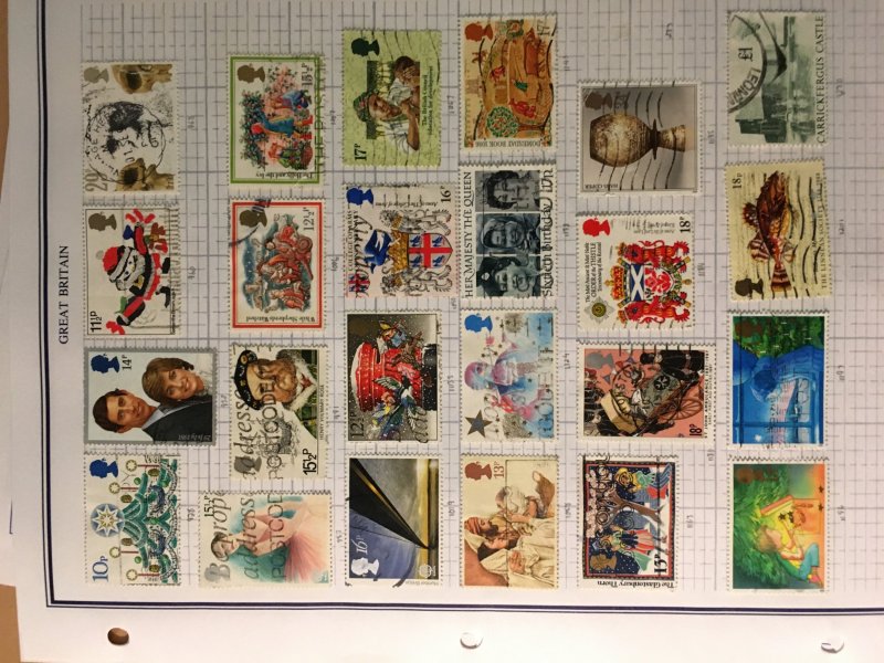 Collection of Great Britain stamps