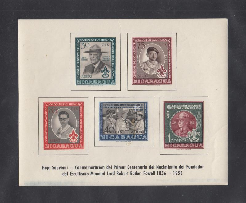 Nicaragua Scott #C386a MNH S/Sheet