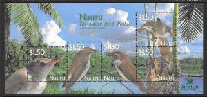 NAURU SGMS582 2003 BIRDLIFE MNH