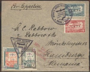 Paraguay 1934 Graf Zeppelin 1.SAF South America Flight Germany Cover 106931