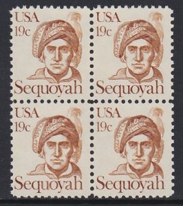 US 1859 Sequoyah Block MNH