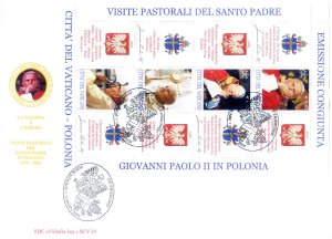 Travels of the Pope 2004. 2 FDC.