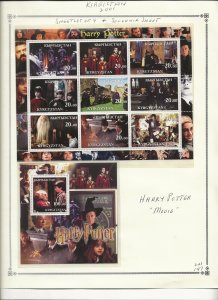 KYRGYZSTAN - NOTE AFTER SC 177 NH MINISHEET+S/S of 2001 - HARRY POTTER