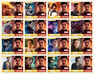 Stamps. Marvel  16 stamps perforated 2024 year