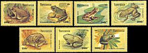 Tanzania 1453-1459, MNH, Frogs