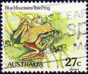 Australia 1982 Sc#790, 27c Tree Frog USED.