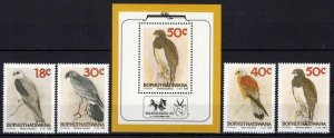 South Africa Bophuthatswana 228-231a MNH Birds of Prey Wildlife ZAYIX 0424S0120