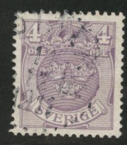 SWEDEN Scott 69 used 1910 stamp