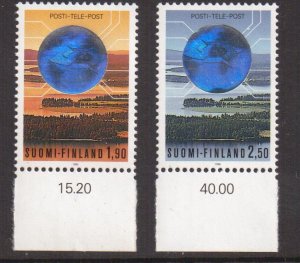 Finland   #810-811   MNH  1990  incorporation services.  holography