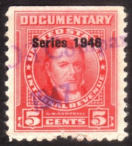 1946, US 5c, Documentary, Used, Sc R440