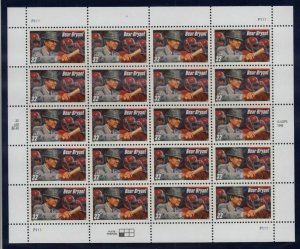 1997 Bear Bryant Football Coach Sc 3148 full mint sheet of 20 MNH