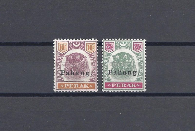 MALAYA/PAHANG 1898 SG 19/20 MINT Cat £114