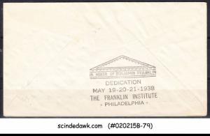 USA UNITED STATES - 1938 BENJAMIN FRANKLIN - 6V - FDC