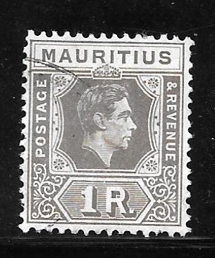 Mauritius 219: R1 George VI, used, F-VF