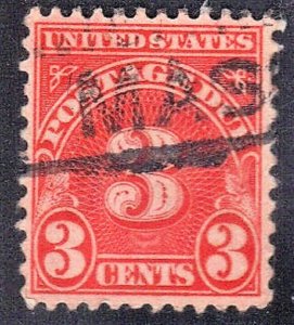 USA SC# J72 USED 3c 1930 POSTAGE DUE SEE SCAN