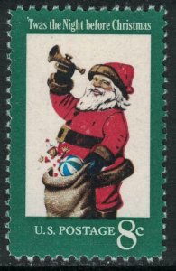 Scott 1472- Santa Claus, Christmas- MNH 8c 1972- unused mint stamp