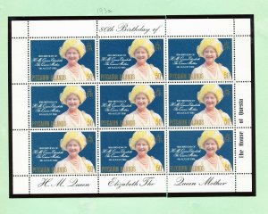 PITCAIRN ISLANDS - Sc 193a - FVF MNH S/S - Queen Mother 80th - 1980