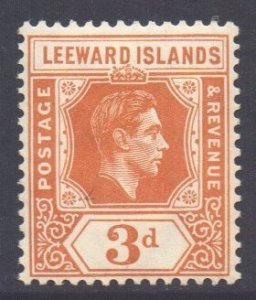 Leeward Is Scott 109a - SG107, 1938 George VI 3d MH*