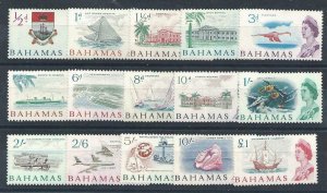 1965 Bahamas - Sg. N° 247/261, Elizabeth II, 15 Values, MNH