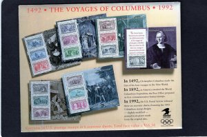 2624-2629 Voyages of Columbus, MNH complete set/6 sheets