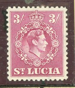 St. Lucia #123 Unused Single (King)