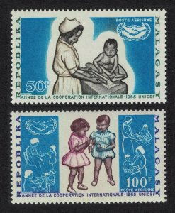 Malagasy Rep. Intl Co-operation Year 2v 1965 MNH SG#96-97