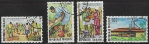 Togo #911-912, C252-C253 (1975), CTO compl. set, cat. $1.50