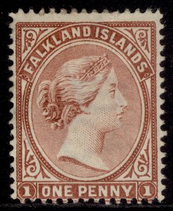 FALKLAND ISLANDS QV SG5, 1s dull claret, M MINT. Cat £325. 