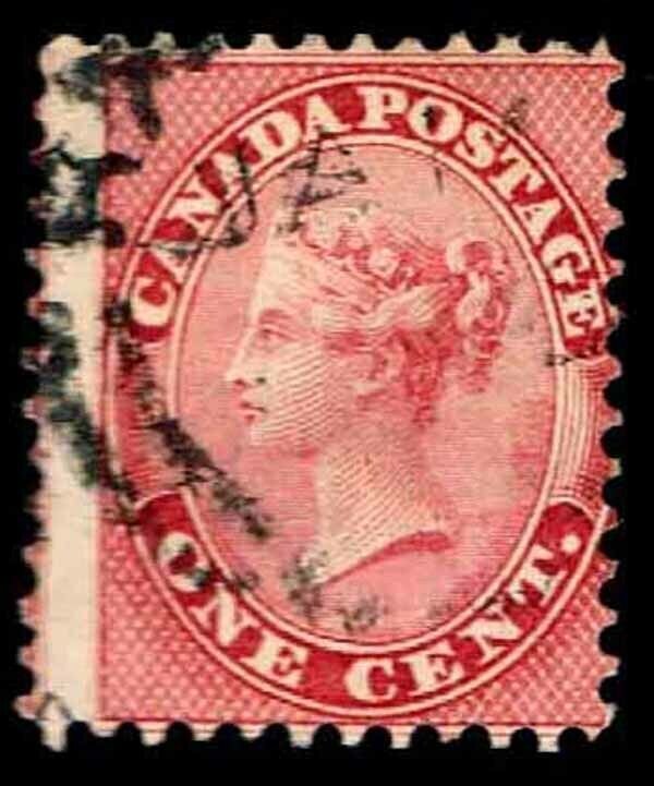 Canada Sc #14 ISSUE OF 1859 - USED - FINE - CV$90.00 (ESP#120)