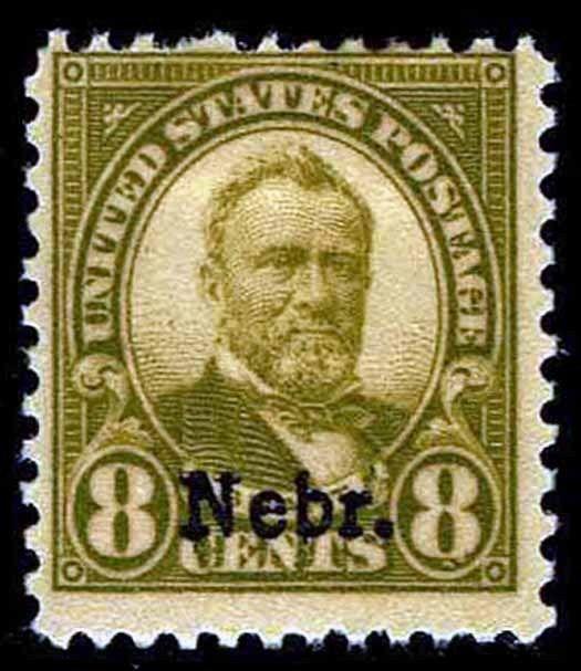 US.# 677 Nebraska Overprint Issue of 1929 - OGLH - CV$30.00 (ESP#0969)