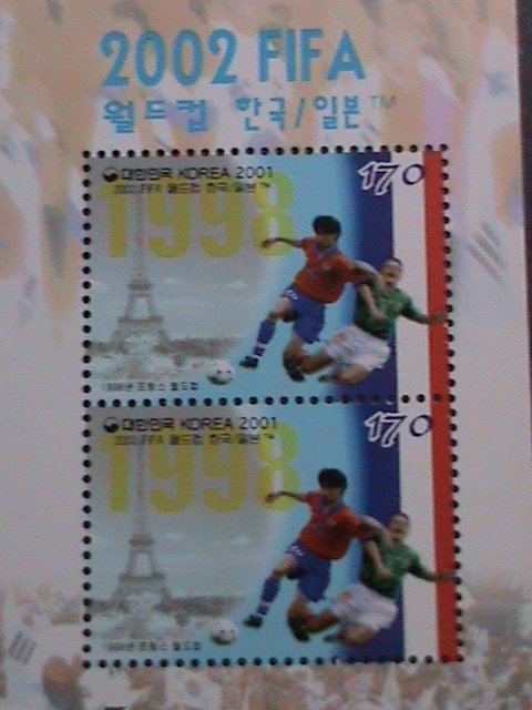 ​KOREA- 2002 FIFA-WORLD CUP SOCCER CHAMPIONSHIP MNH S/S WE SHIP TO WORLD WIDE