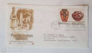 US, FDC  PUEBLO ART , INDIAN POTTERY  1977 SANTA FE  N.M.