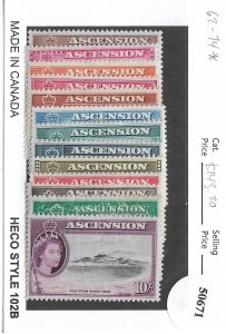 Ascension Islands: Sc # 62-74, MH (50671)