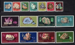 Kenya 1977 Minerals Complete Set of 15 MNH #98-112