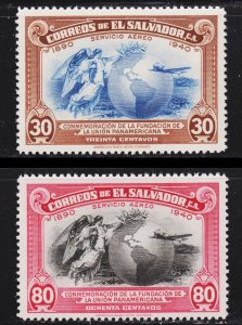 El Salvador Scott C71-72 complete set VF mint OG NH.