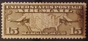 1926 US Scott #- C8 Map of U.S. and Airplane MNH