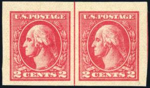 U.S.; General Issues, 1918, 2c Carmine, Offset Imperf, Ty...