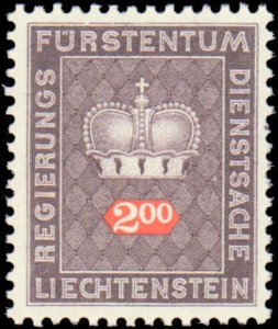 Liechtenstein #O47-O58, Complete Set(12), 1968-1969, Never Hinged