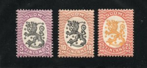 Finland - Sc# 138 & 140 MH / wmk swastika  -  Lot 0320130