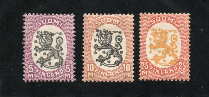 Finland - Sc# 138 & 140 MH / wmk swastika  -  Lot 0320130