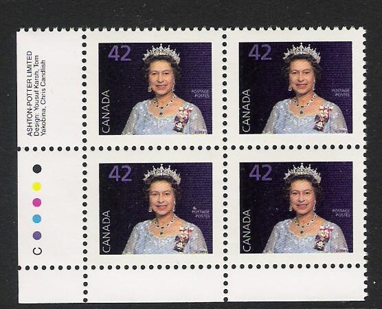 Canada #1357 LL PL BL Queen Elizabeth II 42