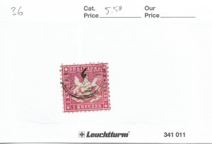 Germany: Wurttemberg Sc #36 used (57502)