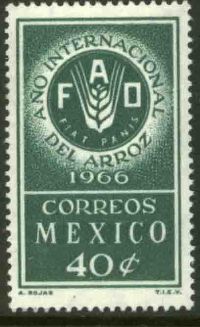 MEXICO 973 FAO, International Rice Year. MNH