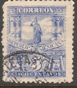 MEXICO 283 5¢ MULITA UNWATERMARKED USED.F-VF. (173)