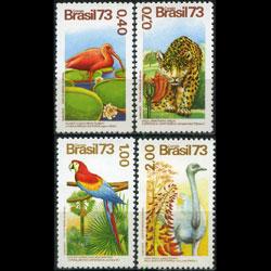 BRAZIL 1973 - Scott# 1328-31 Fauna Set of 4 LH