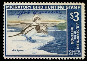 US #RW34 VF/XF used, bright fresh colors,  super select,  CHOICE STAMP!