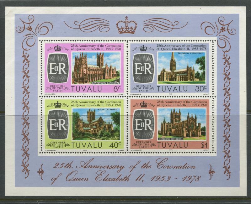 Tuvalu - Scott 84a -Coronation of QEII -1978 - MNH - Souviner Sheet