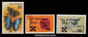 Guyana Scott 479-481 Mint never hinged.